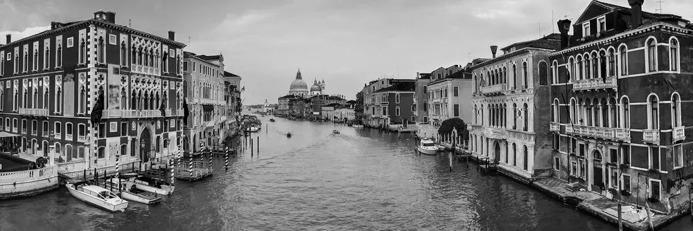 Quadro su tela – Famosi canali di Venezia in bianco e nero
