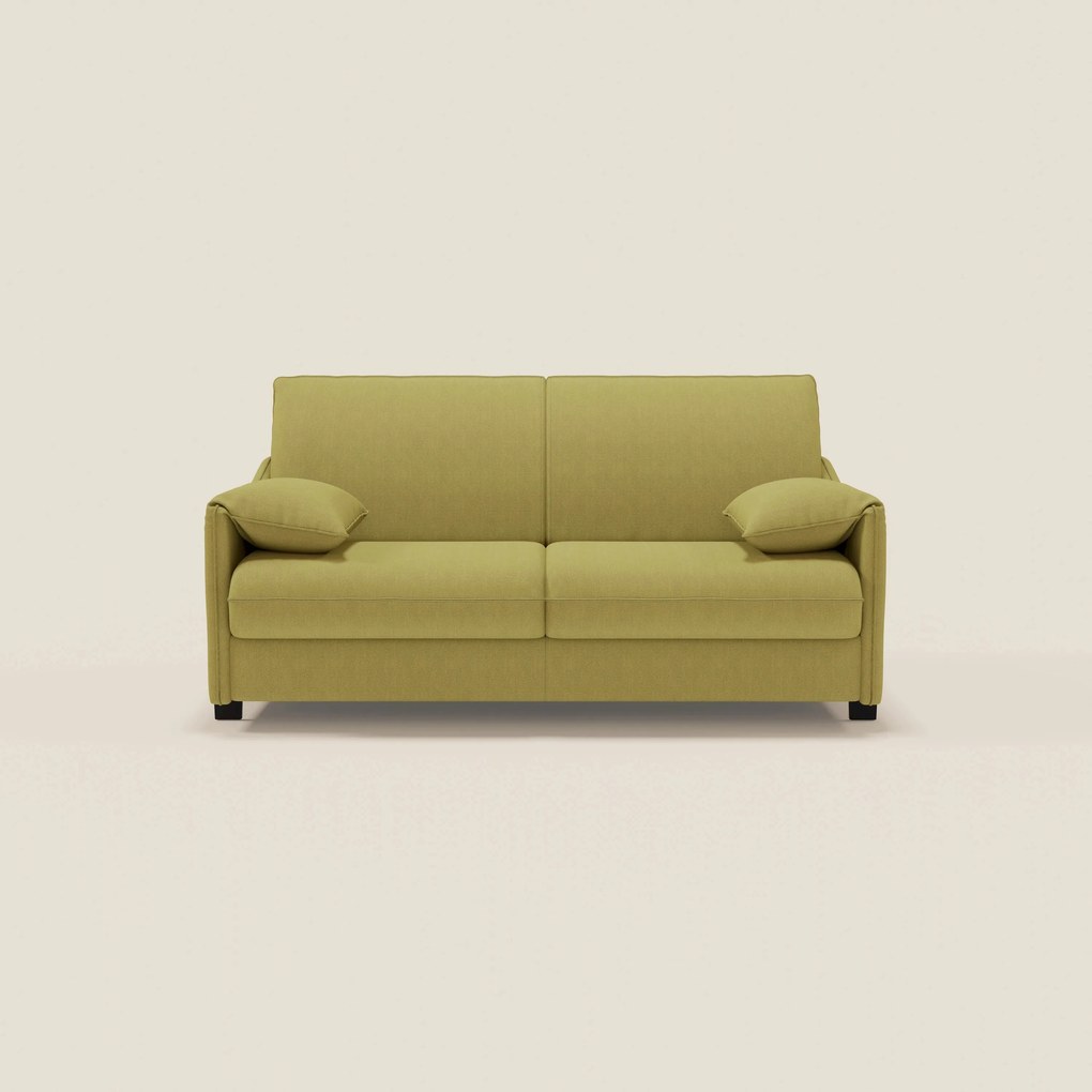 Primula divano letto con materasso alto 18 cm - braccioli mobili e tessuto smacchiabile T05