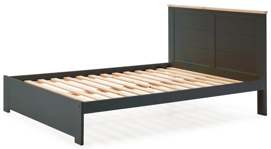 Letto matrimoniale antracite 140x190 cm Akira - Marckeric