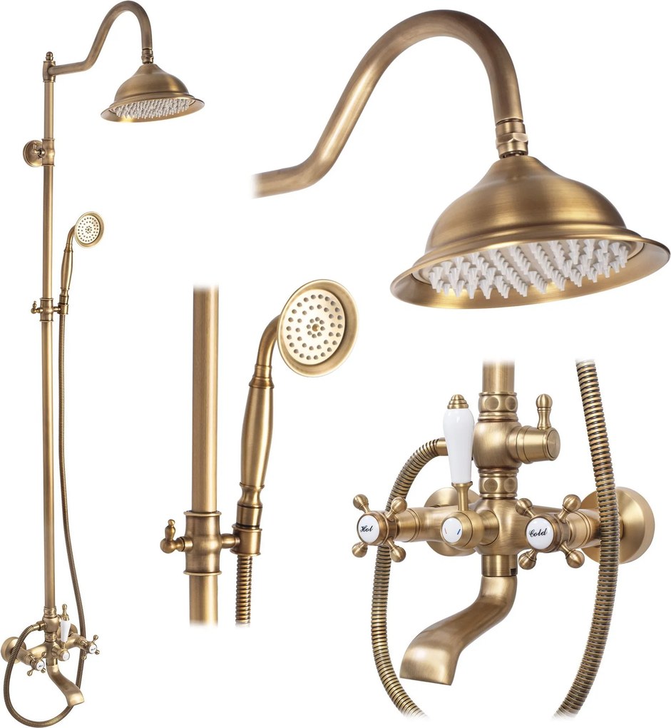 Set doccia REA BERGAMO antique bronze