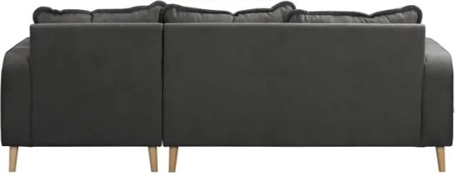 Divano angolare grigio scuro (angolo destro) Beata - Ropez