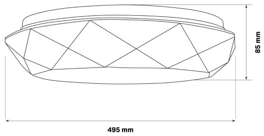 Lampada LED dimmerabile da bagno GALAXY LED/72W/230V 3000-6000K IP44 + +TC