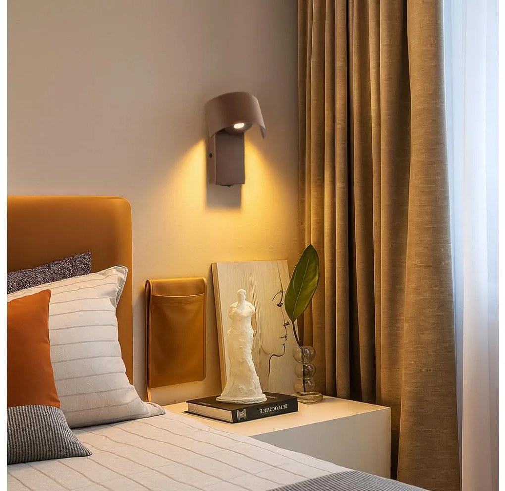 Brilagi - Applique a LED VASTO LED/3W/230V marrone