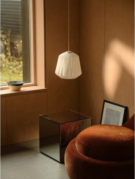 Nordlux - Lampadario a sospensione con cavo ELBIE 1xE27/15W/230V Ø 24 cm bianco