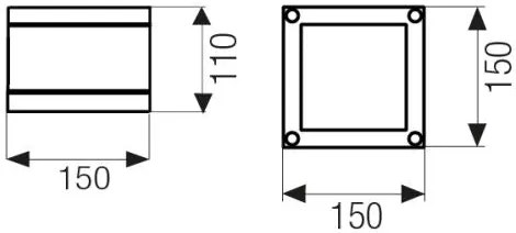 Half 150 Led Monodirezionale A Soffitto 17.6W 3000°K