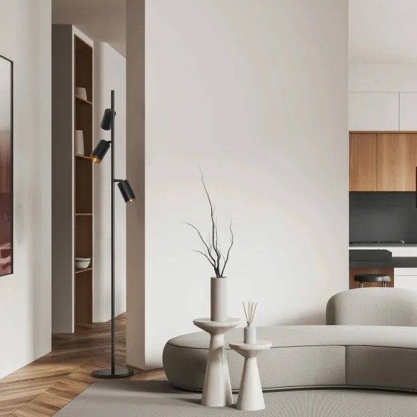 Lampada con piedistallo MARIBEL 3xGU10/12W/230V nero