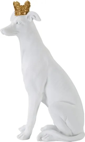 Cane Con Corona Bianco Cm 20X12,5X33