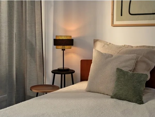 Osram - Lampada da tavolo DECOR HORNET 1xE27/10W/230V nera/dorata