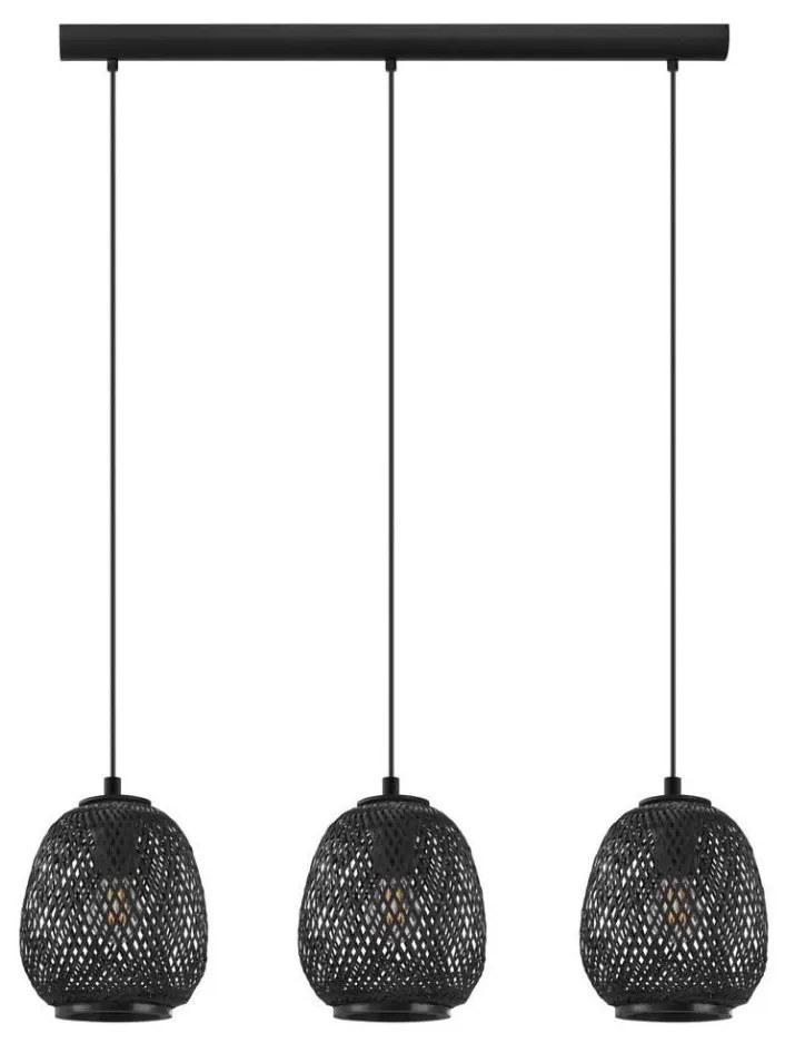 Eglo 43266 - Lampadario a sospensione con filo DEMBLEBY 1 3xE27/40W/230V