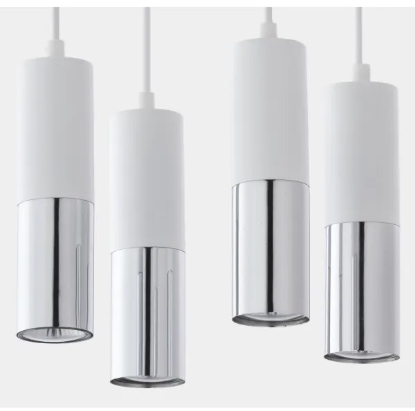 Lampadario su filo ELIT 4xGU10/10W/230V bianco