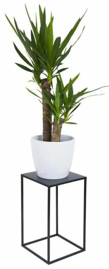 Portafiori 40x24 cm nero