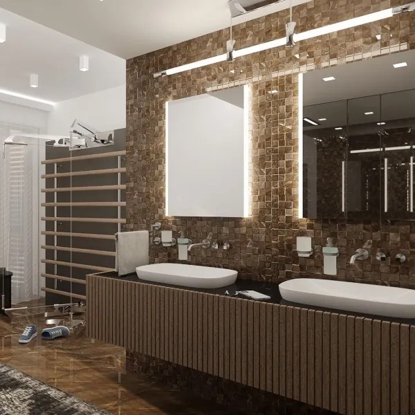 NIMCO ZP 11000 - Specchio da bagno retroilluminato a LED 6500K 60x40 cm IP44