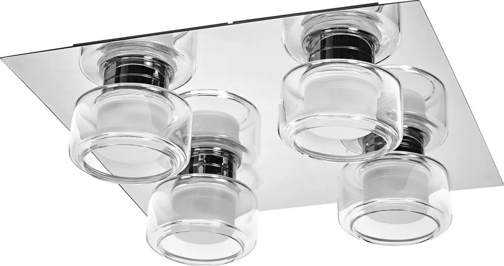 Osram - Plafoniera LED per bagno ORBIS FLAME 4xLED/5,5W/230V IP44 cromo