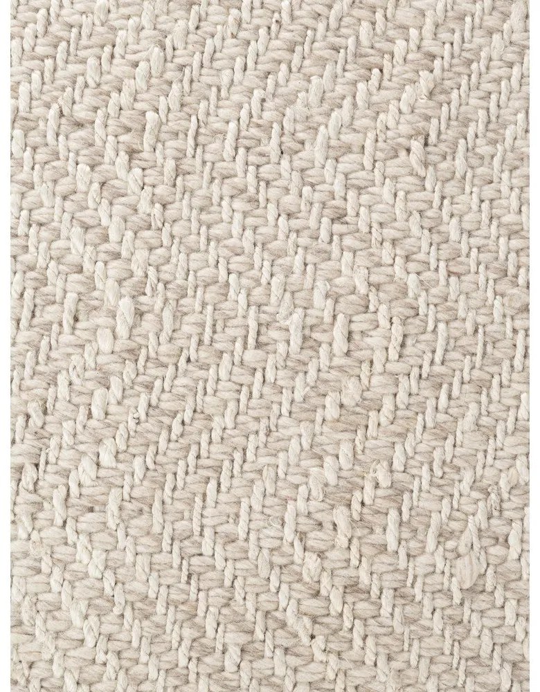 Tappeto color crema e avorio in misto lana tessuto a mano 80x150 cm Majoli – Elle Decoration