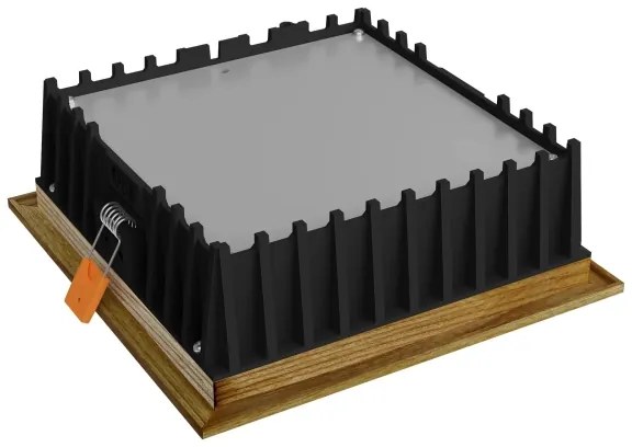 APLED - Lampada LED SQUARE WOODLINE LED/12W/230V 3000K 17x17 cm cenere legno solido