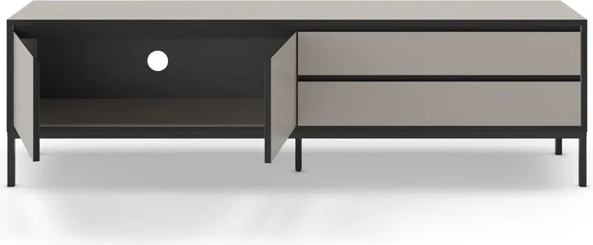 Tavolo TV grigio e beige 180x55 cm Lorenza - Marckeric