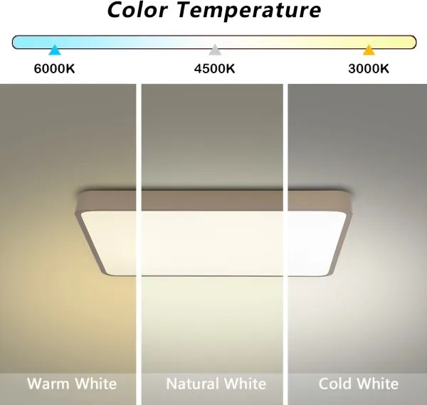 BRILAGI - Plafoniera LED POOL SQUARE LED/36W/230V 3000/4000/6000K 40x40 cm beige