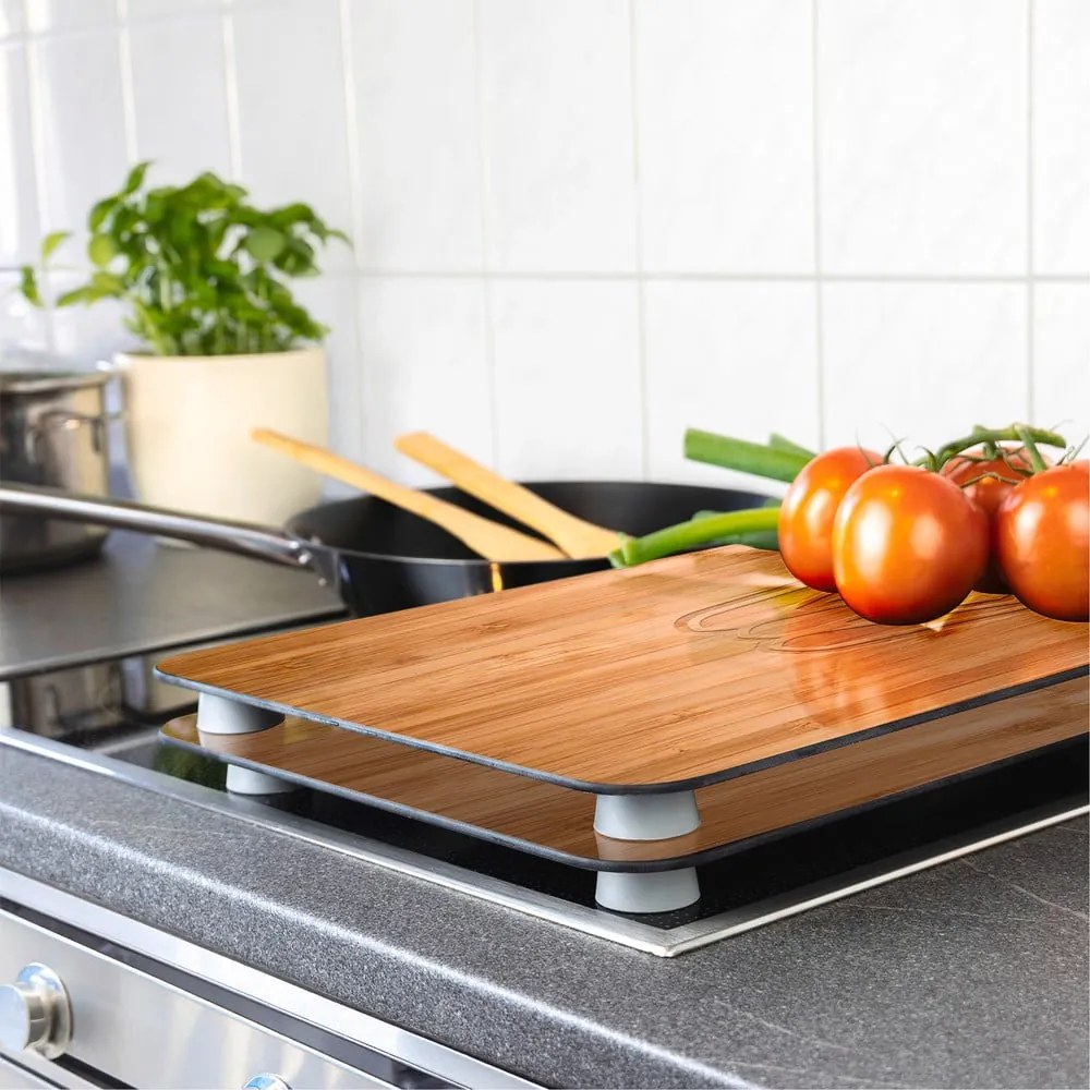 Set di 2 copri stufe in vetro, 52 x 30 cm Lunch - Wenko