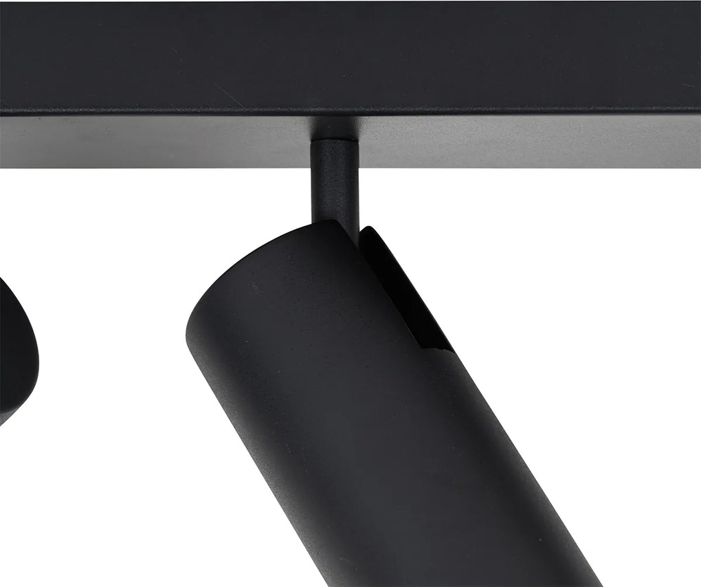 Faretto da soffitto smart nero 2 luci regolabile incl. 2 Wifi GU10 50mm - Renna