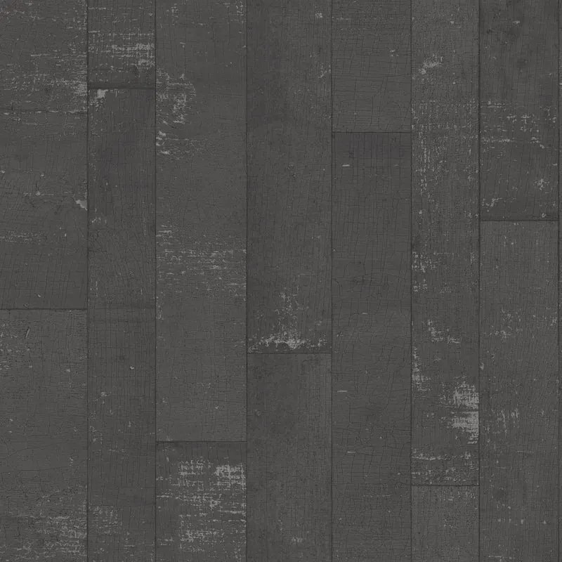 Carta da parati Metallic Wood nero, 53 cm x 10.05 m