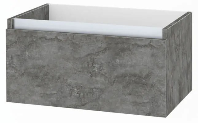 Mobile Bagno 140cm Con Doppio Lavabo, Base Con Cassetto E Specchio Con LED Integrato