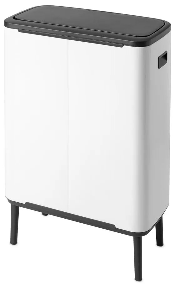 Bidone per rifiuti in acciaio bianco touch 60 l Bo Touch Bin Hi - Brabantia