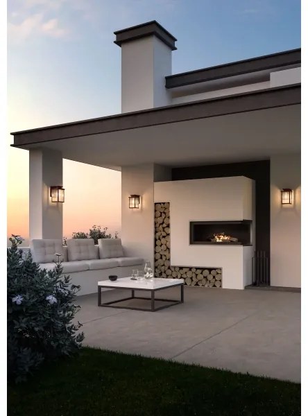 Redo 90463 - Applique da esterno YARD 1xE27/42W/230V IP44 marrone