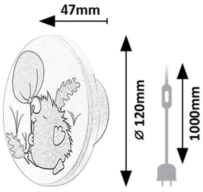 Rabalux 71099 - Applique a LED HEDGY LED/9W/230V 3000/4000/6500K