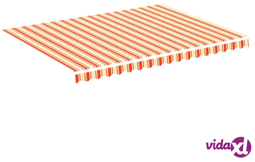 vidaXL Tessuto di Ricambio per Tenda da Sole Giallo e Arancio 4x3 m