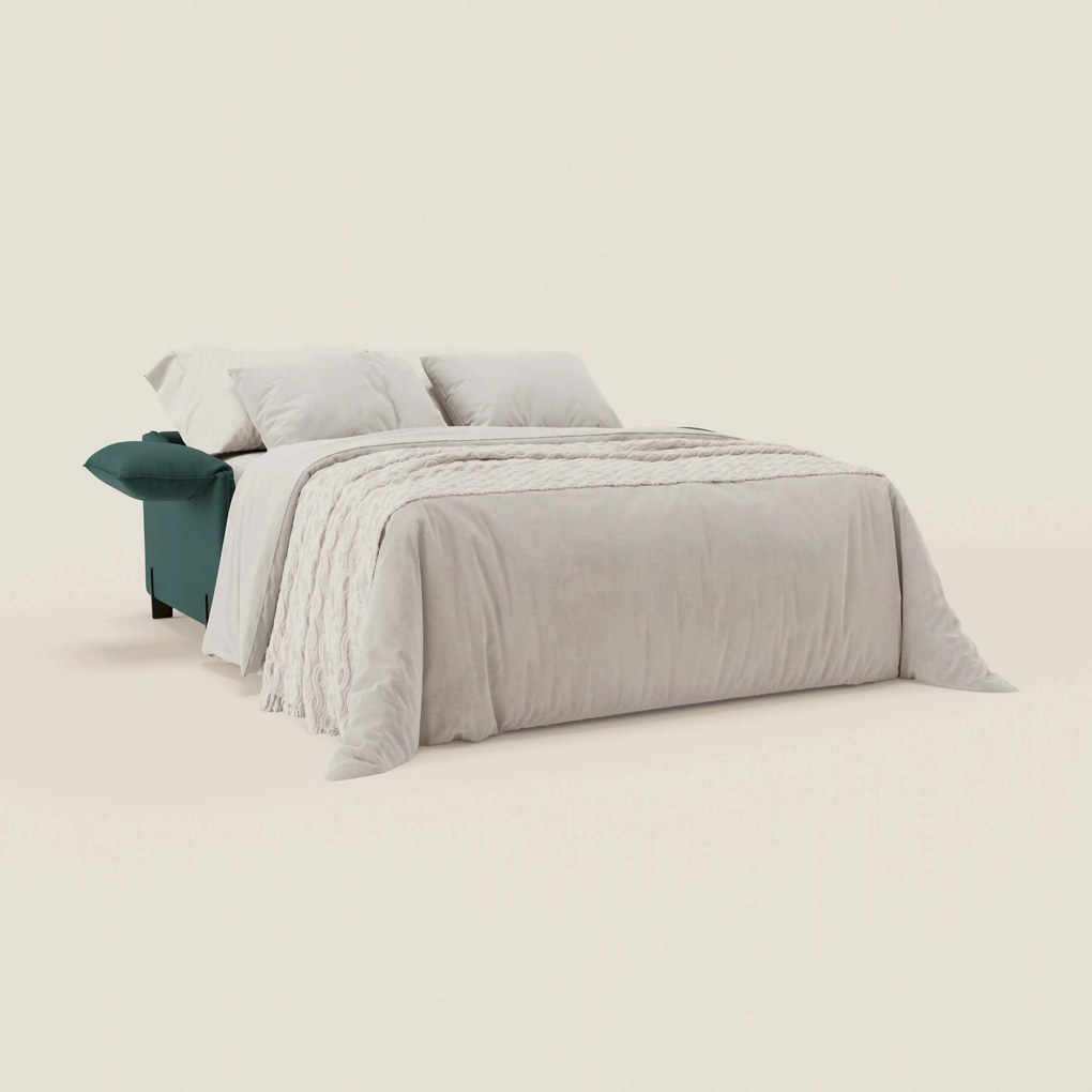 Primula divano letto con materasso alto 18 cm - braccioli mobili e tessuto smacchiabile T05
