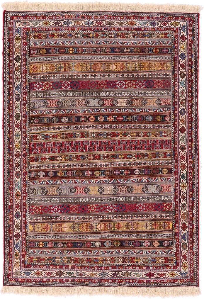 Kilim Tappeto persiano 140x200 (Iran) Tessuto A Mano