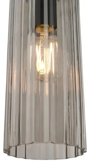 Nordlux - Lampada a sospensione su cavo MIELLA 1xE27/25W/230V fumé