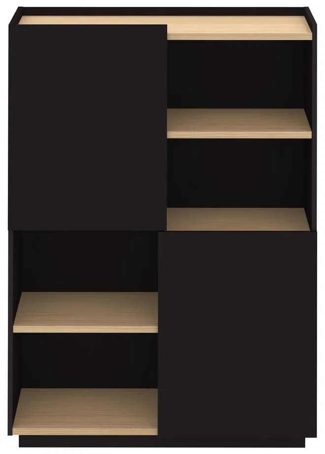 Libreria nera opaca 100x147 cm Nina - TemaHome