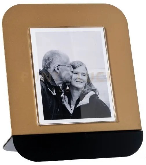 Portafoto di design altamarea grande oro laccato ,nero in ferro e p...