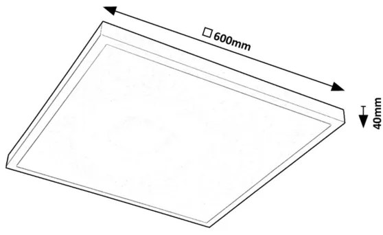 Rabalux 71078 - Pannello a plafone LED DAMEK LED/40W/230V 4000K 60x60 cm