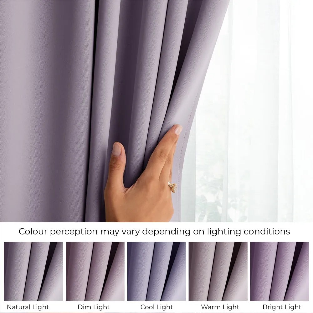 Tenda parzialmente oscurante rosa polveroso 140x175 cm Kierra – Restilo