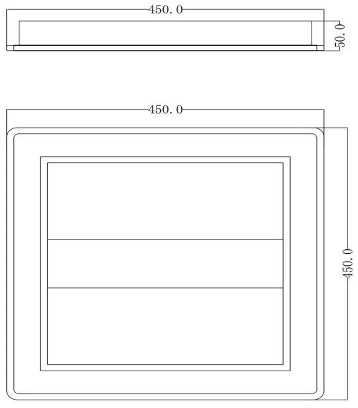 Globo 67269-30 - Lampadario LED a plafone MATTIA LED/30W/230V quadrato