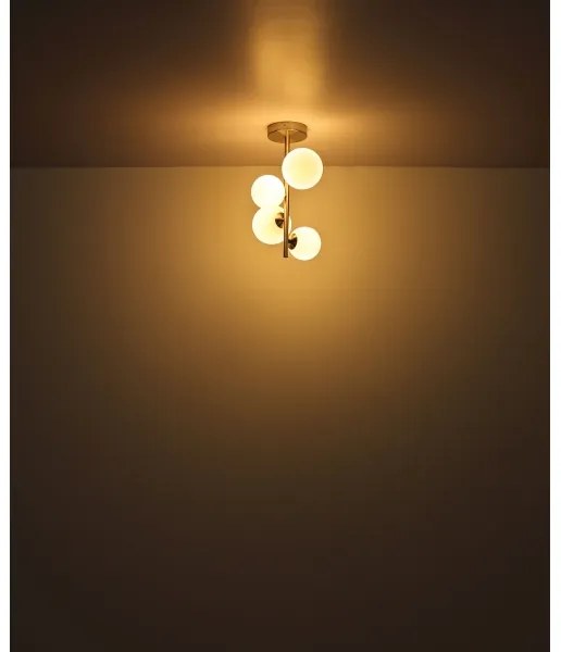 Globo 56140-4D - Lampadario a sospensione con supporto rigido LED RIHA 4xG9/3W/230V cromo