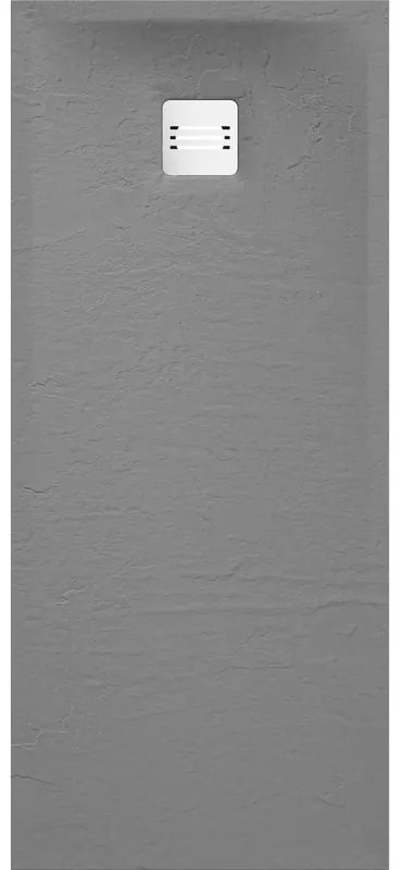 Piatto doccia SENSEA in solid surface REMIX 70 x 160 cm grigio opaco