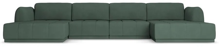 Divano angolare verde Hoku – Makamii