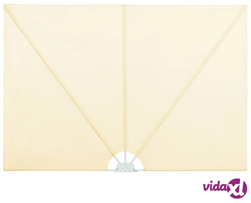 vidaXL Tenda Laterale per Terrazza Pieghevole Crema 400x200 cm