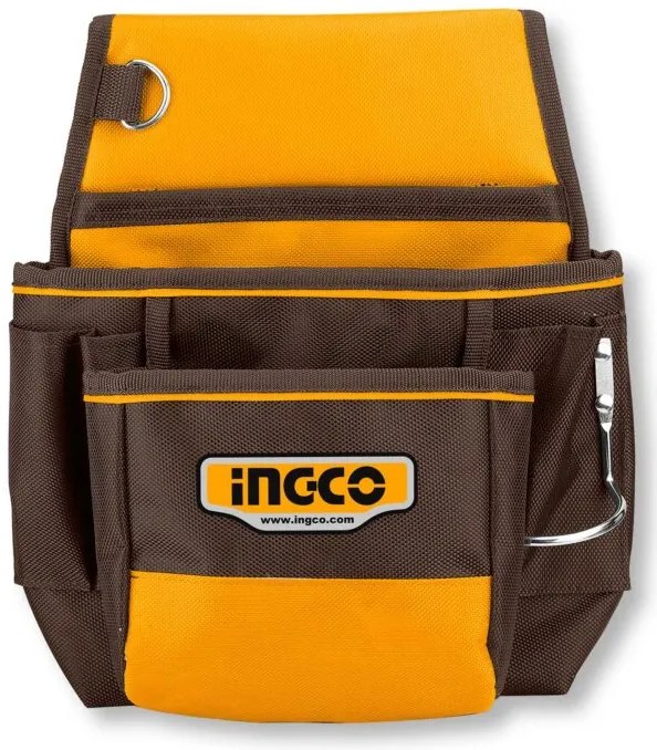 Fodero portautensili con 10 tasche e portamartello - Ingco