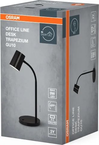Osram - Lampada da scrivania DESK LINE 1xGU10/9W/230V nera