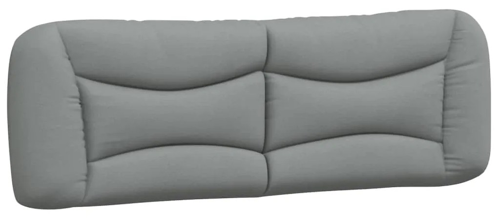 Cuscino testiera grigio chiaro 160 cm in tessuto