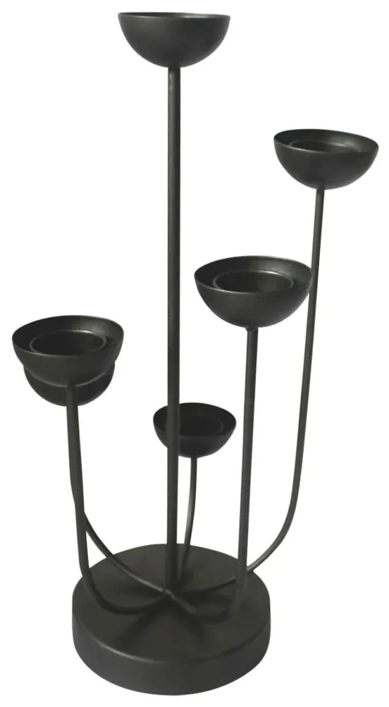 Portacandele Mira 45,5 Cm Nero /