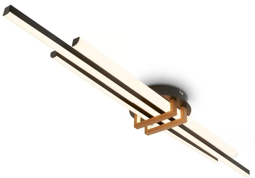 Brilo - Plafoniera LED TINKA, 30W, 230V, 3000K, nera