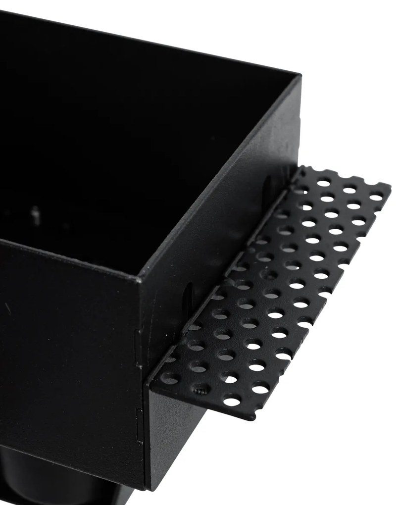 Set di 6 faretti incasso neri GU10 70mm senza cornice - Oneon