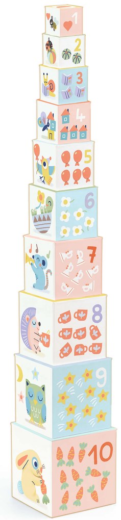 Cubi sovrapponibili - piramide con animali