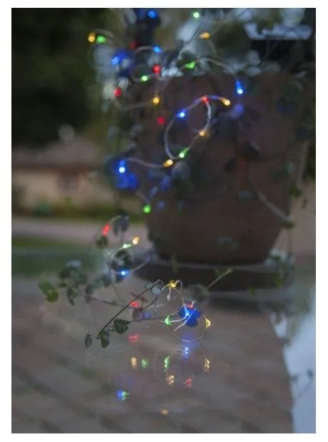 Catena LED solare per esterni con LED colorati, lunghezza 5 m Dew Drop - Star Trading
