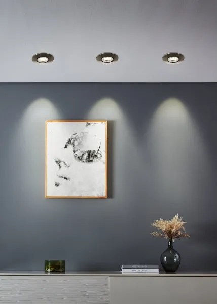 Eglo 300194 - Set 5x faretti LED da incasso GEDREZ LED/4,9W/230V Ø 9 cm cromo